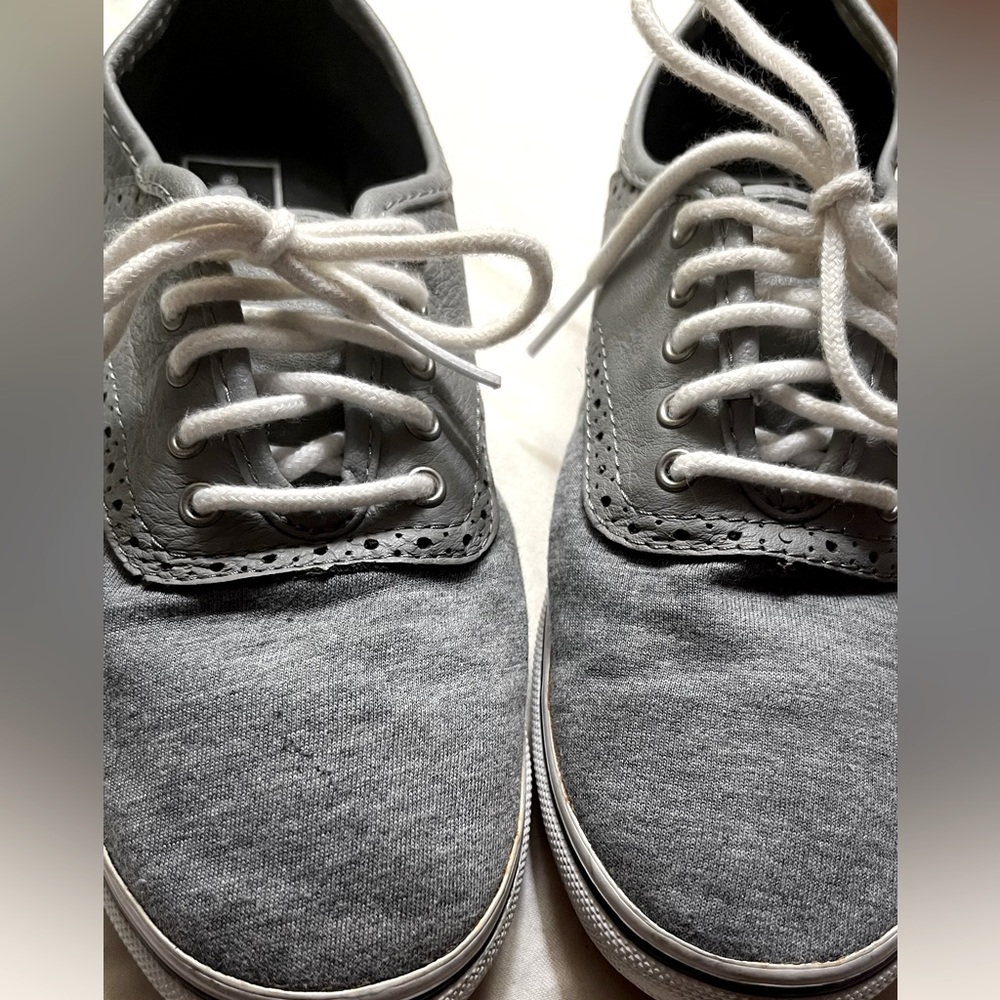 RARE Vans with Leather detail